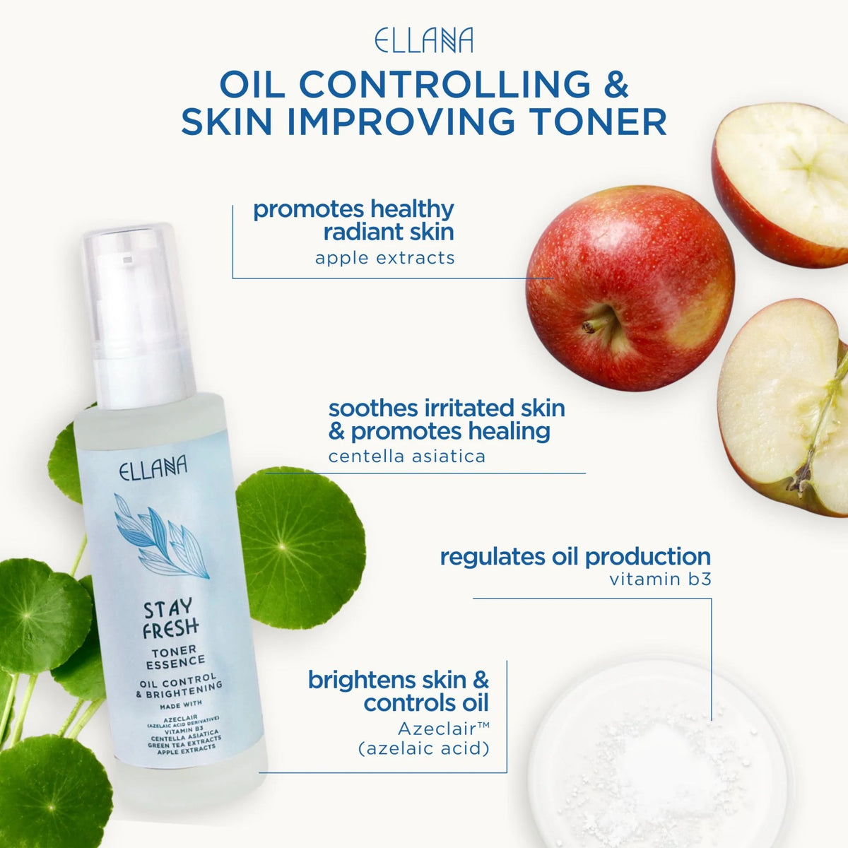 New ELLANA Stay Fresh Toner Essence | Controls Oil and Brightens