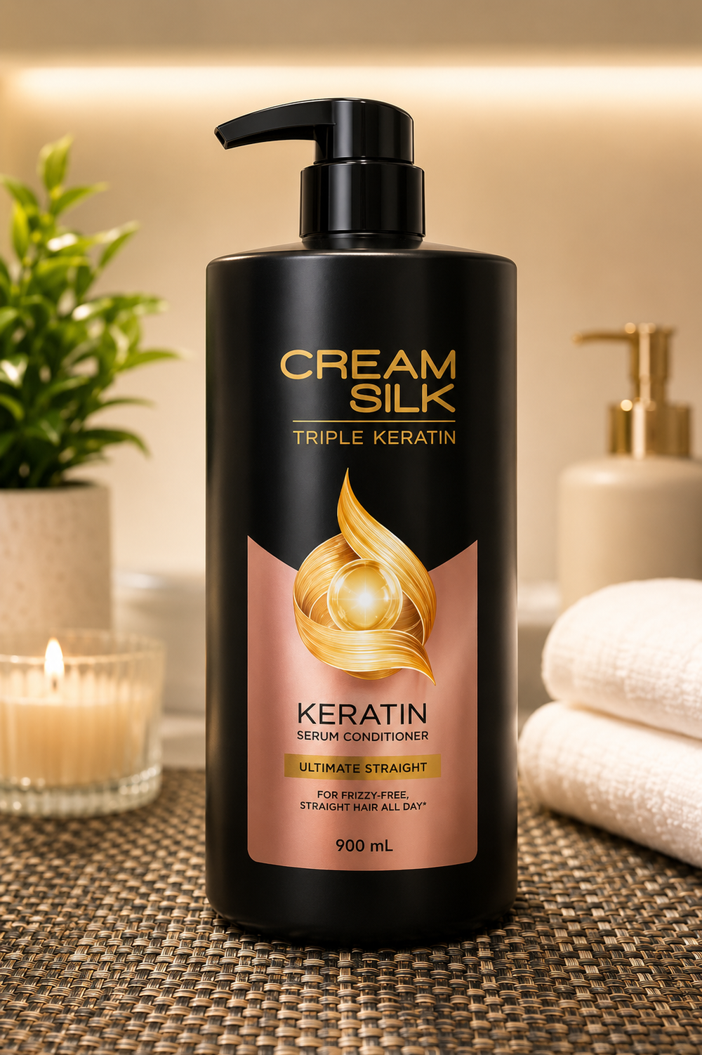 CREAMSILK Triple Keratin Rescue Conditioner Ultimate Straight