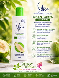 SILKA Green Papaya Whitening Lotion SPF 10 200ml