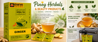 Evina Naturals Ginger Instant Herbal Tea – 20 Sachets (200g)