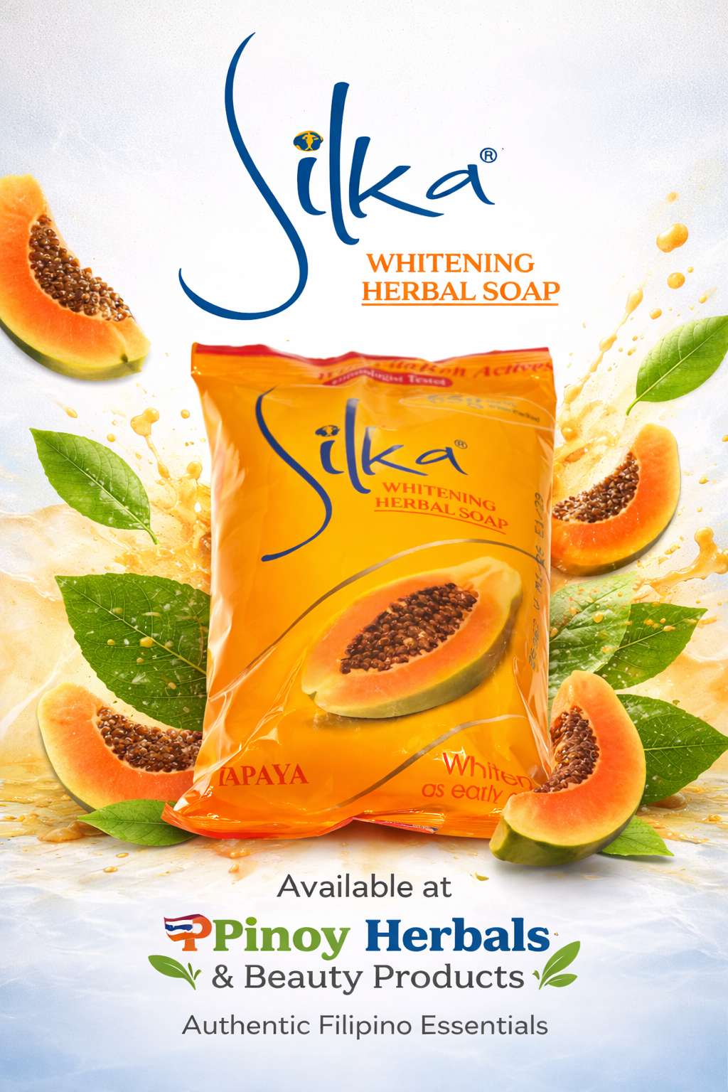 Silka Papaya Herbal Soap 65g