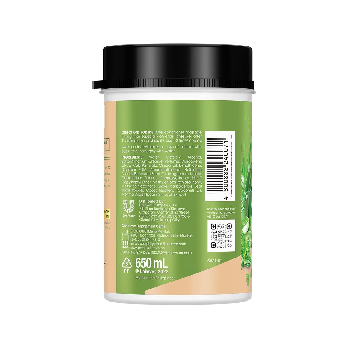 CREAMSILK Treatment Mask Aloe Mint Detox 650ml