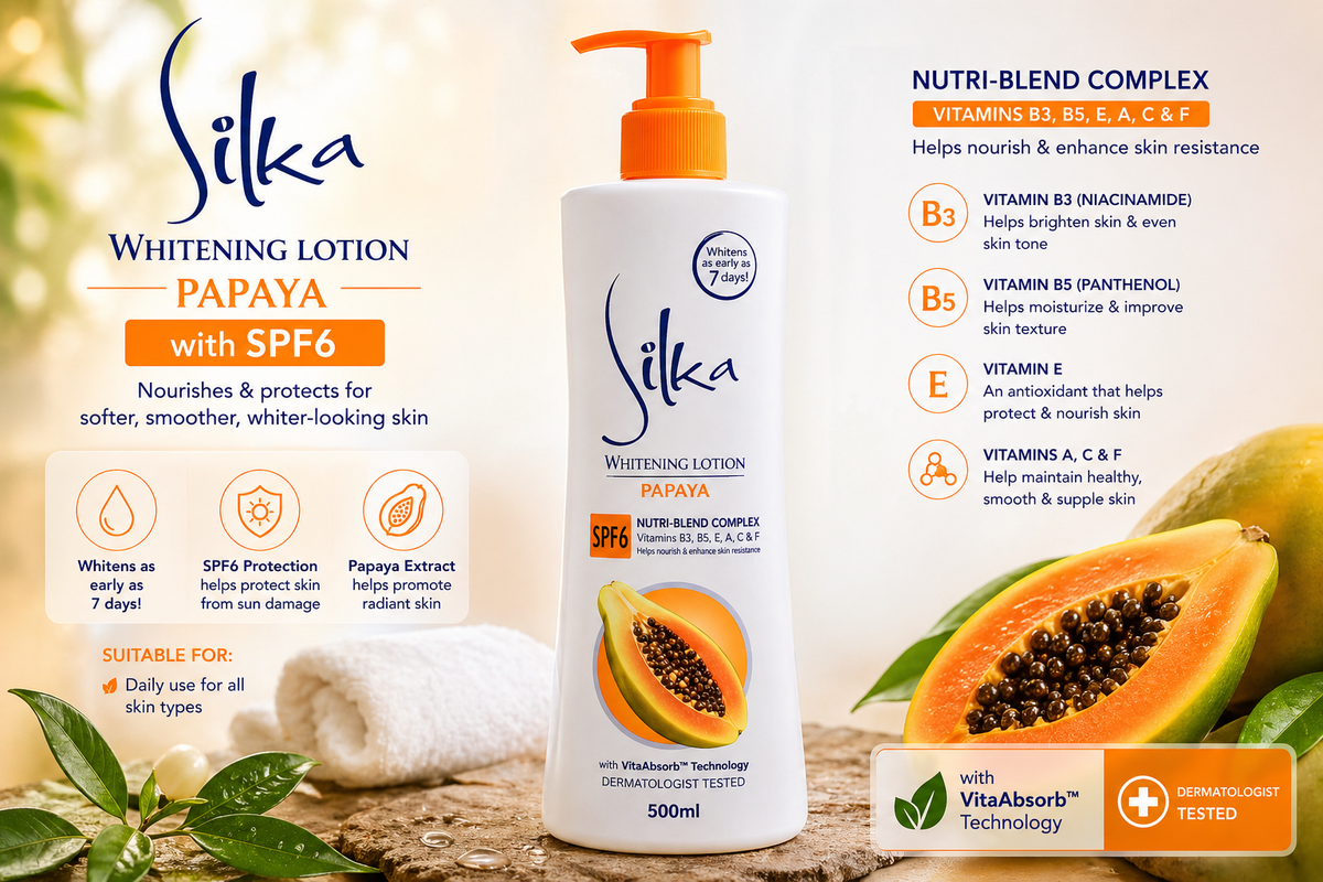 Silka Papaya Lotion SPF6 – 500ml